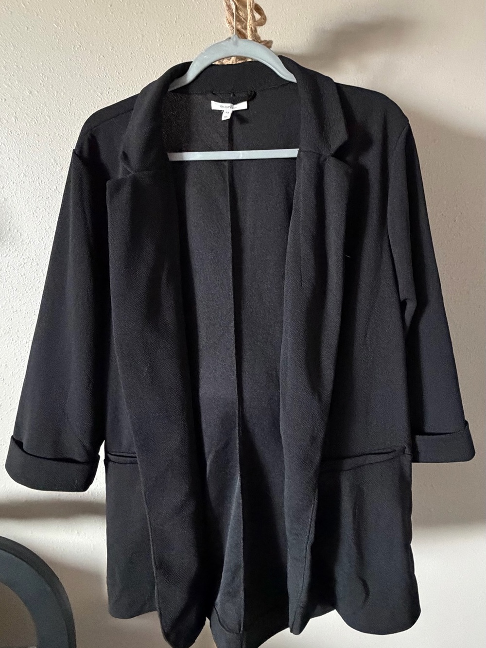 Maurices Black Open-Front Blazer